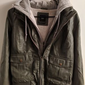 Obey Faux Leather Jacket